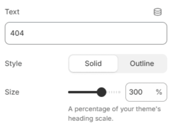 Error code block settings