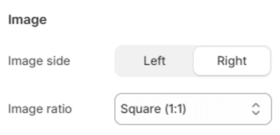 Image settings