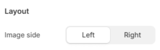 Layout settings