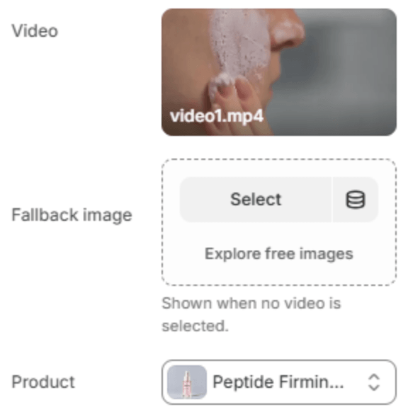 Video card block settings